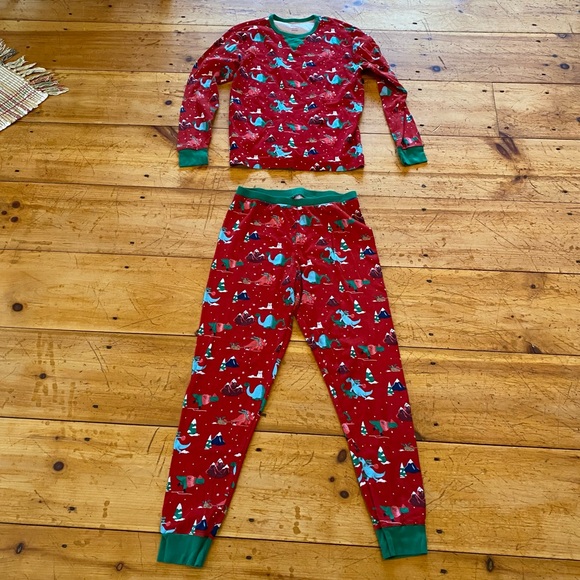 Pants Mens Christmas Matching Pajama Set With Dinosaurs